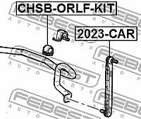 FEBEST CHSB-ORLF-KIT (CHSBORLFKIT) втулка стабилизатора передняя Chevrolet (Шевроле) orlando 2011-2015 chsb-orlf-kit
