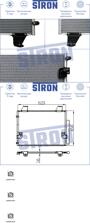 STRON STC0017  радиатор кондиционера, Toyota (Тойота) hilux vII (n), 1kdftv 2004-2015