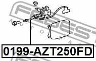 FEBEST 0199-AZT250FD  ремкомплект открывания лючка бензобака\ Toyota (Тойота) Avensis (Авенсис) 03-08