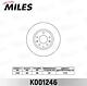 MILES K001246 (K001246) диск тормозной передний Mazda (Мазда) cx-7 06- / cx-9 07- (trw df4958s) k001246