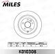 MILES K010308 (K010308) диск тормозной задний d302мм. Land rover (Ленд ровер) Freelander (Фрилендер) 2.2sd / td 06- (trw df6129) k010308