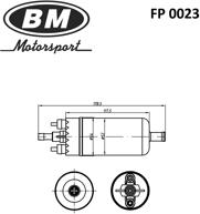 BM FP 0023 (FP0023) 0023 топливный электробензонасос, элемент насоса fp 0002 (с монтажным комплектом), дв. 406