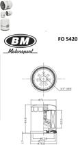 BM FO5420 (0415 / 047115561B / 047115561G) фильтр масл.Ford (Форд) Focus (Фокус) c-max,Mondeo (Мондео) 1.8-2.0l 00=> / Mazda (Мазда) 3,5,6 02=>