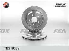 FENOX TB219339 (TB219339) диск тормозной | зад прав / лев |
