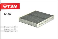 TSN 9.7.222 (3B45130361 / 72880FE000 / 97222) фильтр салона угольный\ Subaru (Субару) Impreza (Импреза) 1.5 / 2.0r / 2.4wrx 05>