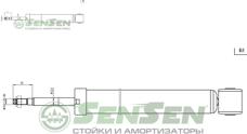 SENSEN 32130010 (1J0512011AA) амортизатор VW Golf (Гольф) IV / Skoda (Шкода) Octavia (Октавия) 96-03 зад..