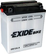 EXIDE EB12A-A  аккумуляторная батарея рус 12ah 165a 135 / 80 / 160 moto сухозар. с упаков. электролита\