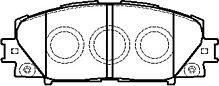 HSB HP5245 (0446552200 / 0446552260) колодки тормозные дисковые передн toyota: Yaris (Ярис) 05- (-abs, +esp), allion 1.5 07-, belta 1.0, 1.5 05-, vitz 1.0 vvti 05-