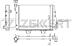 ZEKKERT mk-1528 (21061301012) радиатор охлаждения двигателя Lada (Лада) 2103 72- 2106 72-