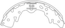 SANGSIN SA136 (0K5842638Z / 0K58A2638Z / AMDBF236) колодки торм.бараб.задние
