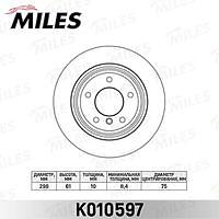MILES K010597 (K010597 / K010597_MI) диск тормозной задний d298мм. BMW (БМВ) 5 e39 520-525 95-03 (trw df2768) k010597