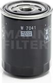 MANN-FILTER W7041 (0986452023 / 0986452552 / 1001111) фильтр масляный w7041
