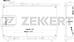 ZEKKERT mk-1120 (2531038050 / 2531038055) радиатор охлаждения двигателя  Sonata (Соната) IV 98-