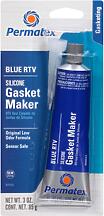 PERMATEX 80022  герметик силиконовый безопасный для датчиков синий sensor-safe blue rtv silicone gasket в блистере, 85 гр