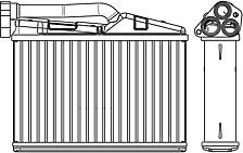 LUZAR lrh-2605 (LRH2605) радиатор отоп. для а / м BMW (БМВ) 5 (e39) (95-) / x5 (e53) (00-) (lrh 2605)