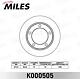 MILES K000505 (K000505) диск тормозной передний d272мм Chevrolet (Шевроле) niva, Lada (Лада) niva (2121, 2123) (trw df1725) k000505