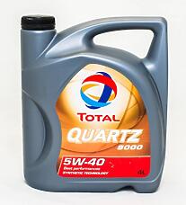 TOTAL RO166475 (5w40) масло моторное total quartz 9000 синт. 5w-40 4л.
