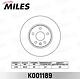 MILES K001189 (K001189) диск тормозной передний d276мм. Chevrolet (Шевроле) cruze / Opel (Опель) Astra (Астра) j r15 09- (trw df7475) k001189