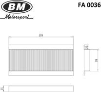 BM FA0036 (1119616 / FA0036) фильтр салонный