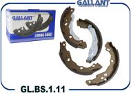 GALLANT GLBS111  колодка тормозная задняя x-ray, logan I II 203х38 мм