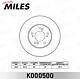 MILES k000500 (K000500 / K000500_MI) диск тормозной Honda (Хонда) cr-v I 2.0 95>02 / h-rv 97> / Prelude (Прелюд) 96>00 передний вент.