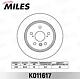MILES k011617 (K011617) диск тормозной Lexus (Лексус) rx300 v6 00-03 задний