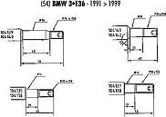 RECORD 33 4140 (1090206 / 1090208 / 1090208
) амортизатор передний правый овый\ BMW (БМВ) e36 2.0 / 2.5 / 2.5td 91-92