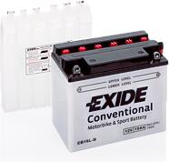 EXIDE EB16L-B  аккумуляторная батарея евро 19ah 190a 175 / 100 / 155 moto сухозар. с упаков. электролита\