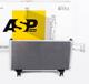 ASP al60315 (1K2A161480A / OK2A161480B) радиатор кондиционера для а / м  spectra (97-) (тип halla)