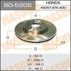 MASUMA BD-5205 (45251SWAA00 / 45251SWAA21 / 45251SWWG01) диск тормозной передний\ Honda (Хонда) cr-v 2.0 / 2.2ctdi / dtec / 2.4vtec 07>