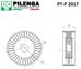PILENGA PT-P 2017 (PTP2017) натяжитель с роликом приводной Chevrolet (Шевроле) aveo 1.2-1.5 05> / cruze 1.6 09> / kalos 1.2-1.4 05