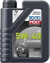 LIQUI MOLY 20829 (5w40) масло мотор motorbike 4t 5w-40 hc scooter (hc-синтетическое)  (1 л.)