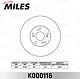 Miles K000116 (K000116 / K000116_MI) диск тормозной Honda (Хонда) cr-v II r16 05-06 / Accord (Аккорд) 16 03- передний вент. d300мм. (trw df4432s) k00011