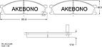 AKEBONO AN-212WK (1V2B3328Z) колодки тормозные дисковые передние isuzu elf, Nissan (Ниссан) carvan (e24) an-212wk