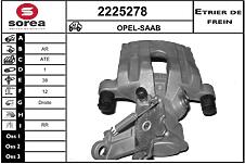 EAI 2225278  суппорт тормозной задний прав. ate d.38\ Opel (Опель) signum / vectra 1.6-2.2 02>
