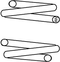 CS 14950692  пружина подвески задняя