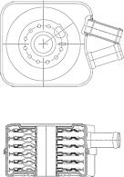 LUZAR loc-1868 (LOC1868) радиатор масл. для а / м VW Passat (Пассат) b4 (93-) 1.9tdi / 1.8t / 2.8i (loc 1868)