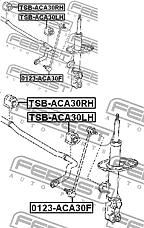 FEBEST TSB-ACA30LH (4881542090) втулка стабилизатора tsb-aca30lh