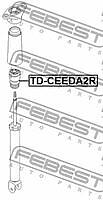 FEBEST KD-CEEDA2R (KDCEEDA2R) отбойник заднего амортизатора подходит для  i30 2012-2017 kd-ceeda2r