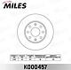 MILES K000457 (0569021 / 19508 / 3050210) диск тормозной передний d236мм Chevrolet (Шевроле) Lanos (Ланос) / aveo / spark / Astra (Астра) f / Corsa (Корса) b / vectra a (trw df4439) k000457