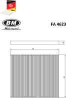 BM FA4623 (971334L000 / FA4623 / FA4623_BM) фильтр салонный для mann, bm