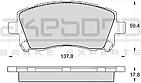 AKEBONO AN-463WK (1V5C3328Z / 572423) колодки тормозные дисковые передние Subaru (Субару) foerster (sf), legasy II-iv, Outback (Аутбек) (be, bl) an-463wk