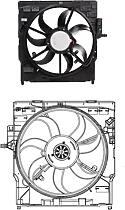 LUZAR LFK26193 (LFK26193) вентилятор радиатора BMW (БМВ) x5 (e70) (07-) / x6 (e71) (08-) (с кожухом) (600w) (lfk 26193)