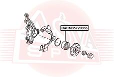ASVA DACM35720033 (1603337) подшипник ступицы, комплект
