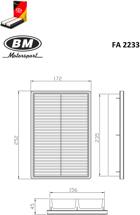 BM FA2233 (FA2233) фильтр воздушный