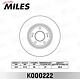 MILES K000222 (K000222) диск тормозной передний d300мм.  creta 4wd / ix35 / Sonata (Соната) (nf) /  Sportage (Спортедж) (trw df6108s) k000222