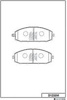 MK KASHIYAMA D1258M (41060VB290 / 41060VB291 / 41060VC091) колодки тормозные дисковые d1258m