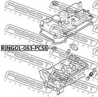 FEBEST RINGOL-063-PCS6 (RINGOL063PCS6) кольцо уплотнительное свечного колодца (6 шт. в упаковке)