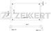 ZEKKERT mk-1216 (1216264 / 1315633 / 1350152) радиатор охлаждения двигателя Ford (Форд) Mondeo (Мондео) III 02-