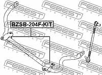 FEBEST bzsb-204f-kit (BZSB204FKIT) втулка переднего стабилизатора комплект d27 Mercedes (Мерседес) benz glk-class 204 4 matic 2008-2015